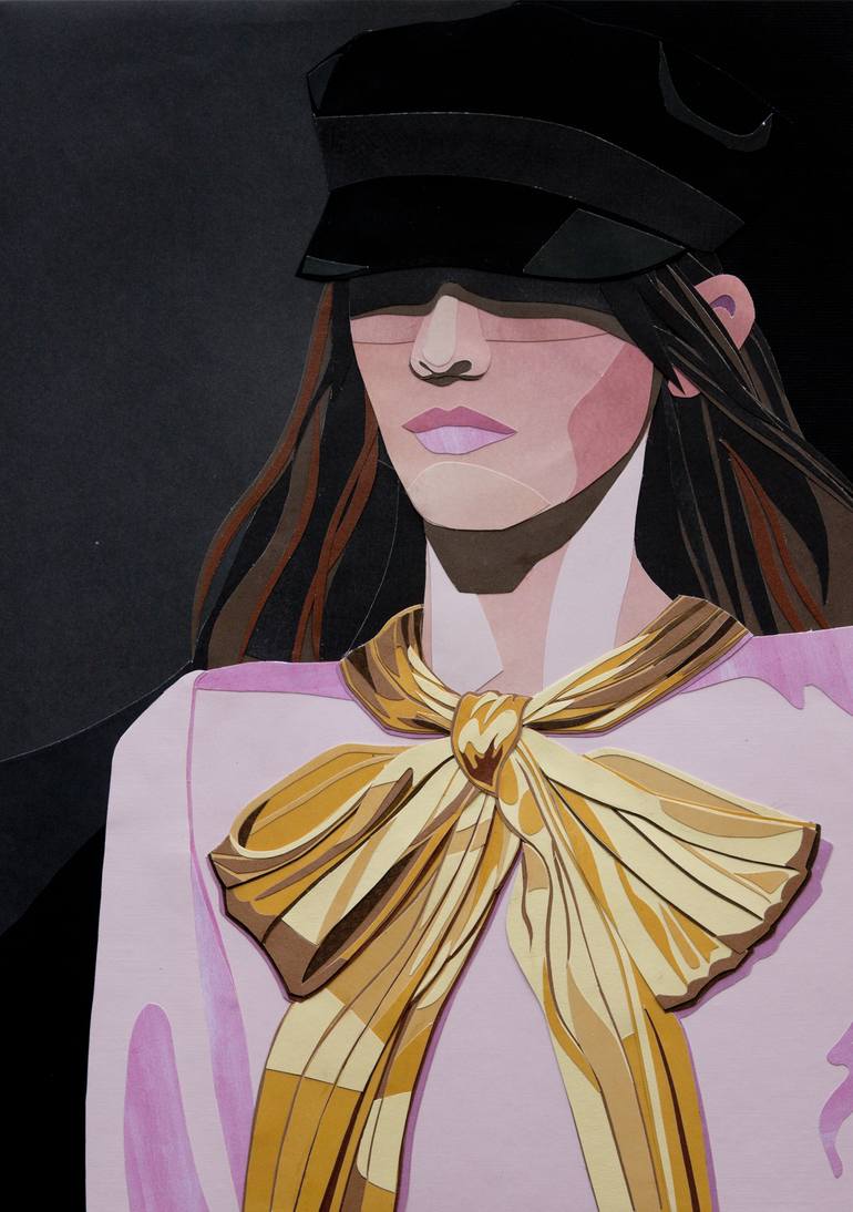Pink moon is on Its way Collage by Ana Carvalho | Saatchi Art