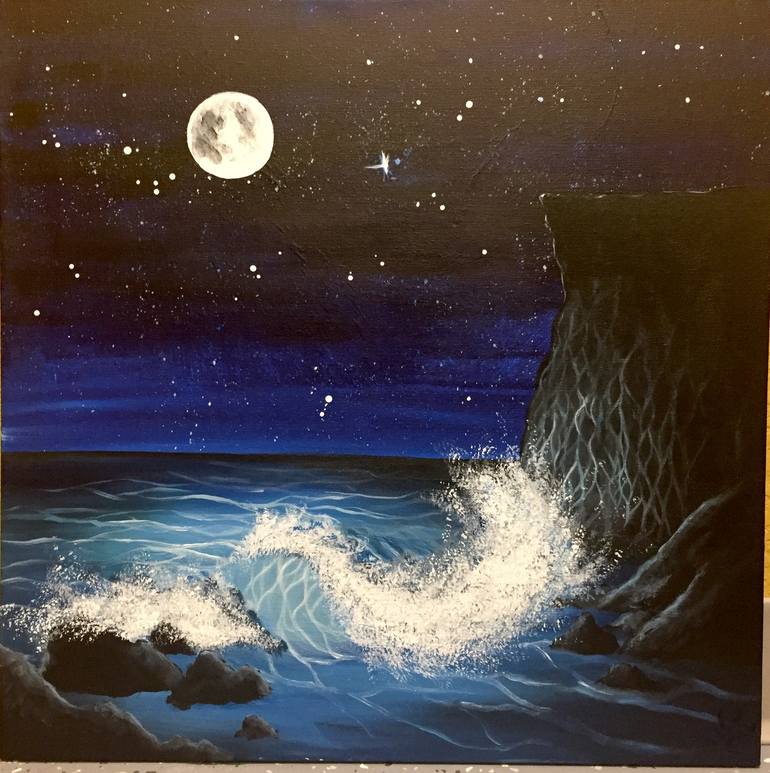 moonlit seascape paintings