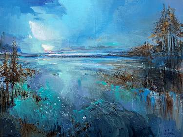 Original Abstract Landscape Paintings by Irina Laube
