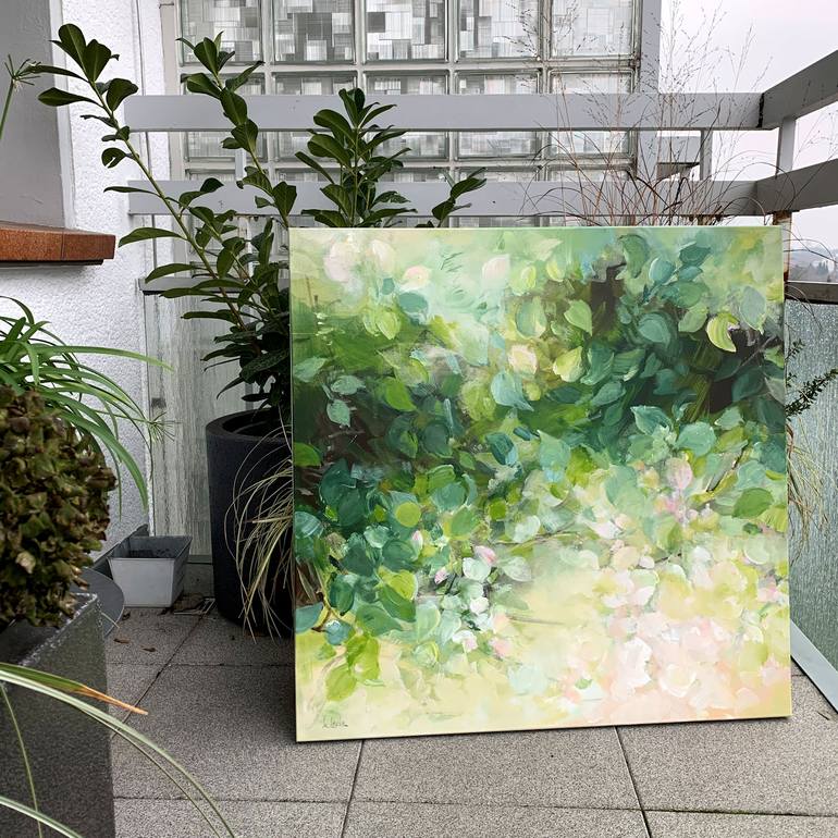 Original Abstract Expressionism Nature Painting by Irina Laube