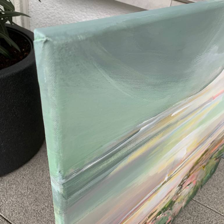 Original Abstract Landscape Painting by Irina Laube