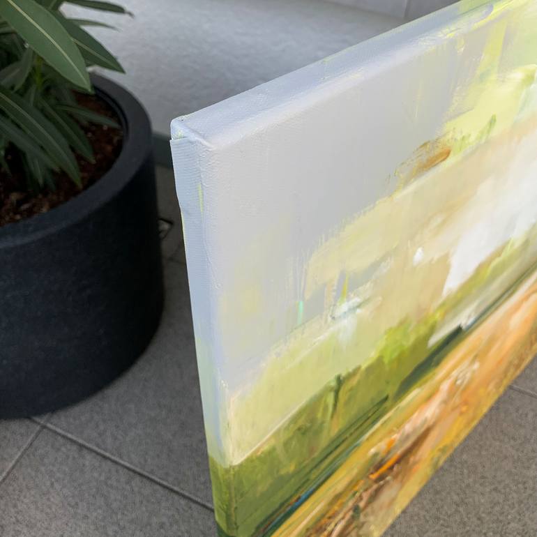 Original Abstract Expressionism Landscape Painting by Irina Laube