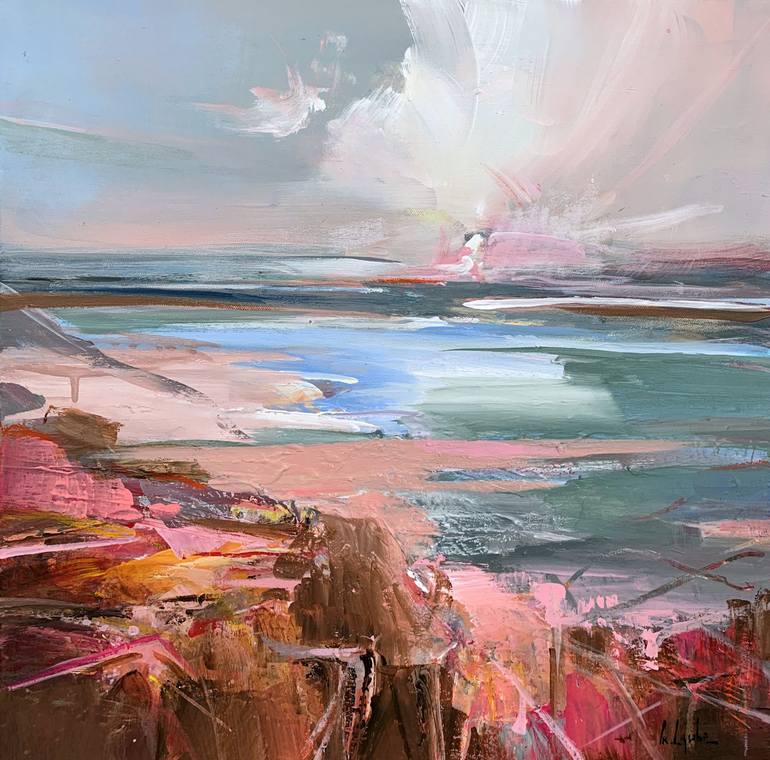 Original Abstract Expressionism Landscape Paintings by Irina Laube
