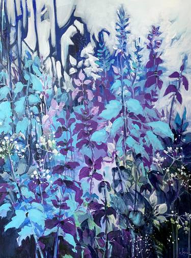 Original Expressionism Floral Paintings by Irina Laube