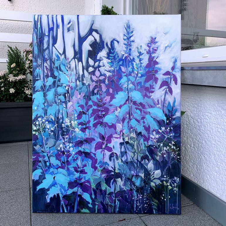 Original Contemporary Floral Painting by Irina Laube