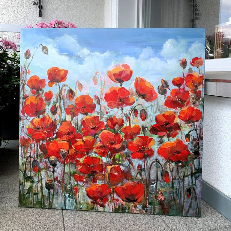 Original Floral Painting by Irina Laube