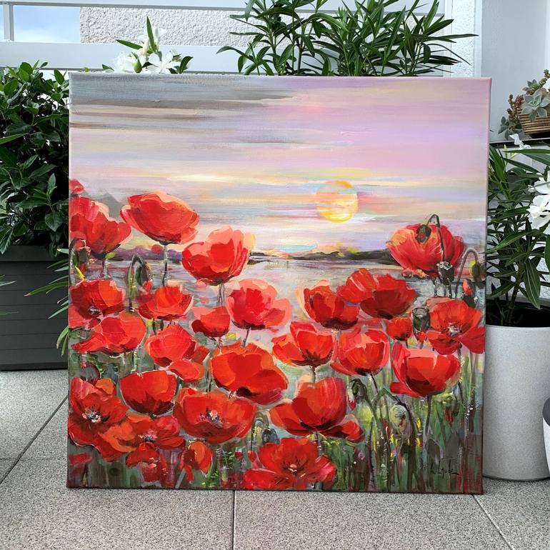 Original Floral Painting by Irina Laube