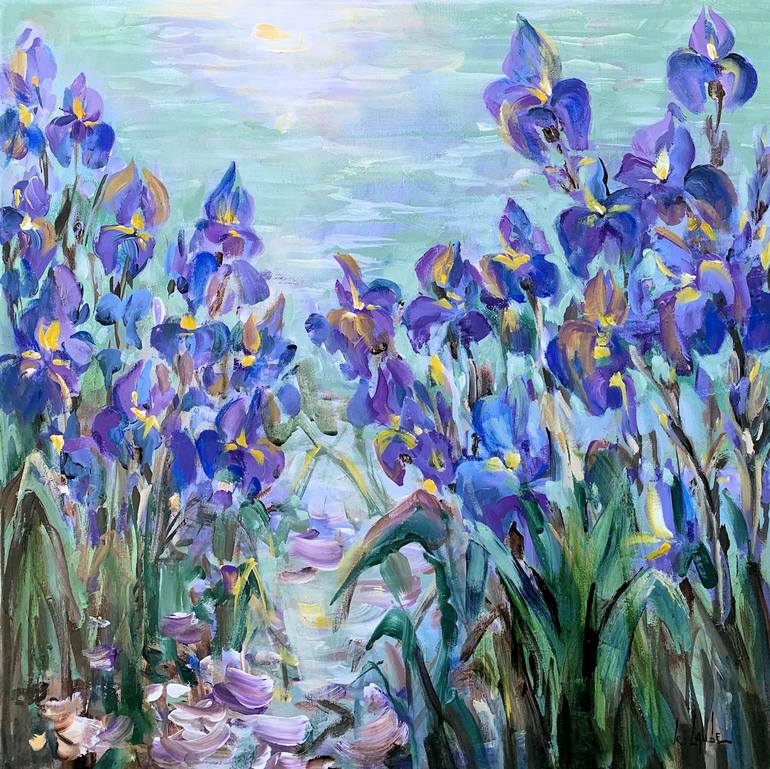 iris oil paintings