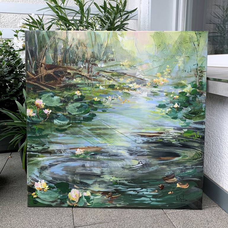 Original Contemporary Floral Painting by Irina Laube