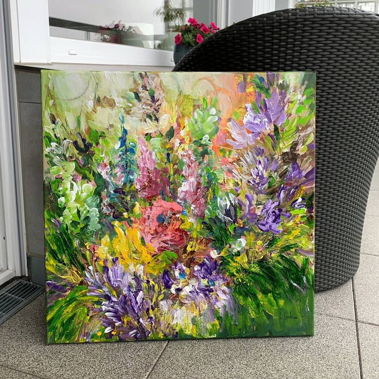 Original Floral Painting by Irina Laube