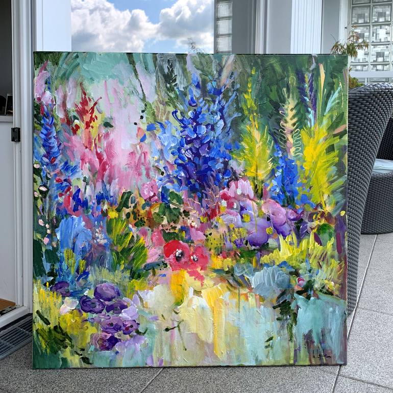 Original Floral Painting by Irina Laube