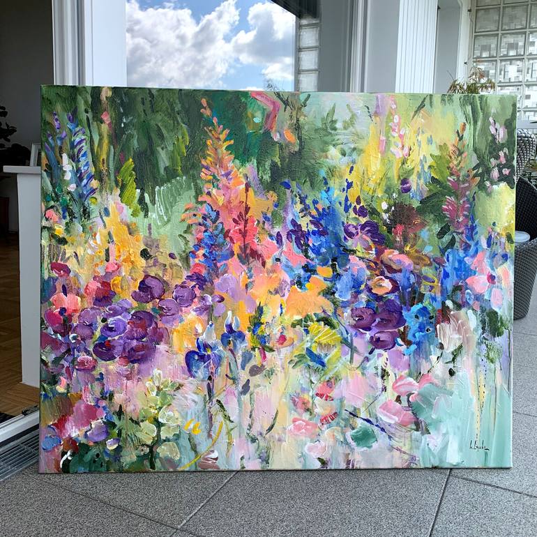 Original Floral Painting by Irina Laube