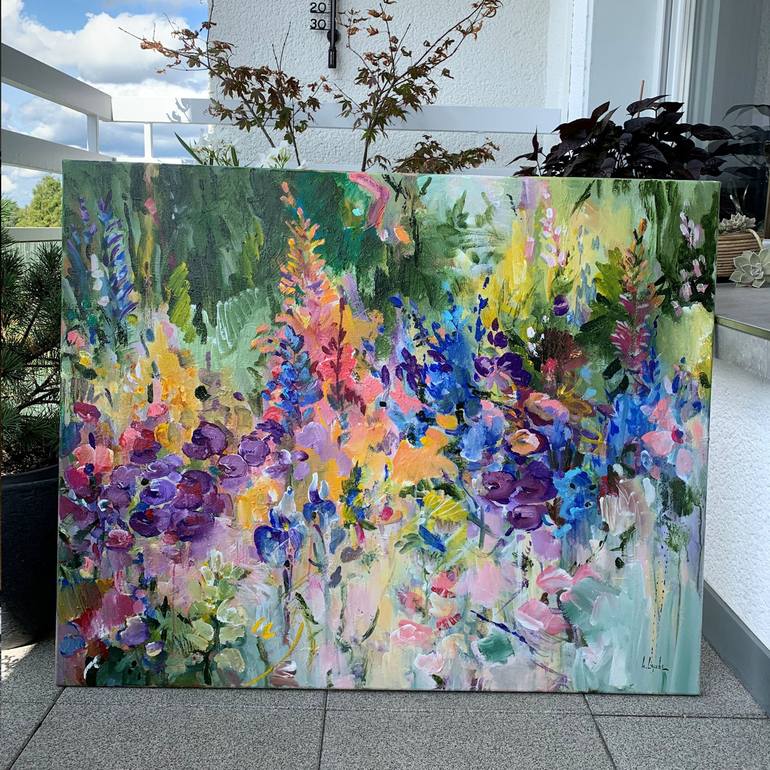 Original Floral Painting by Irina Laube