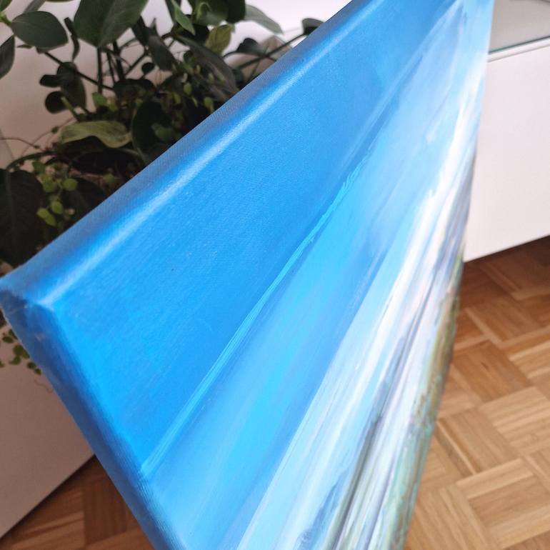 Original Abstract Landscape Painting by Irina Laube
