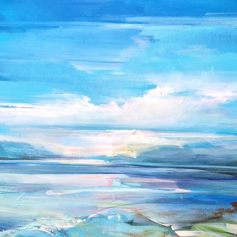 Original Abstract Landscape Painting by Irina Laube
