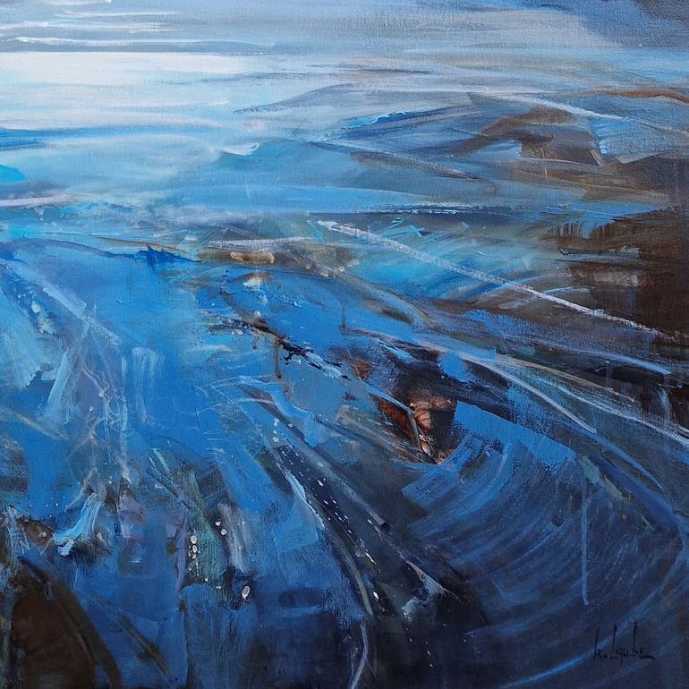 Original Contemporary Seascape Painting by Irina Laube