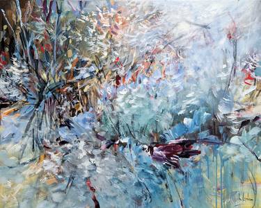 Original Abstract Expressionism Landscape Paintings by Irina Laube