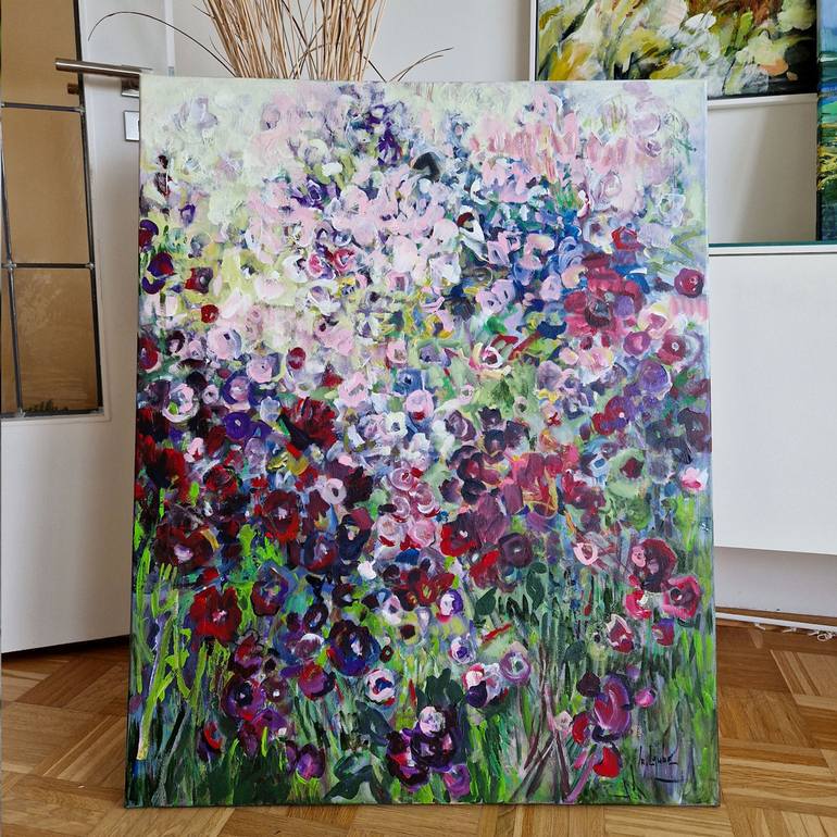 Original Floral Painting by Irina Laube