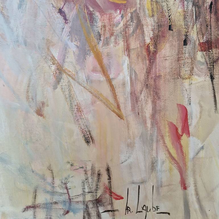 Original Abstract Expressionism Floral Painting by Irina Laube