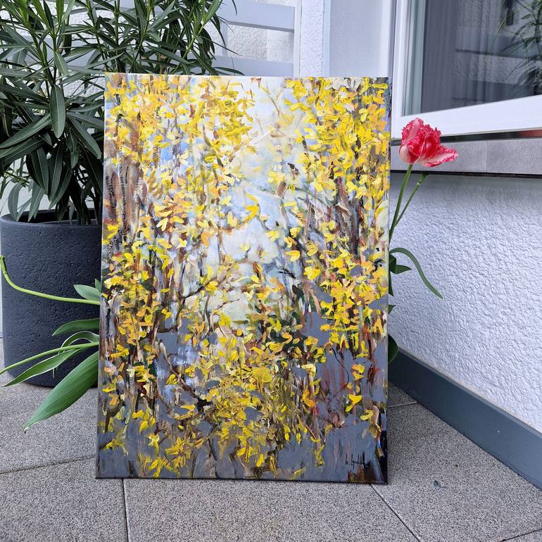 Original Floral Painting by Irina Laube