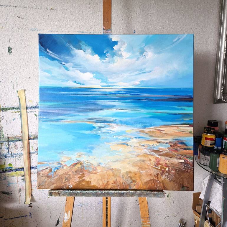 Original Contemporary Seascape Painting by Irina Laube