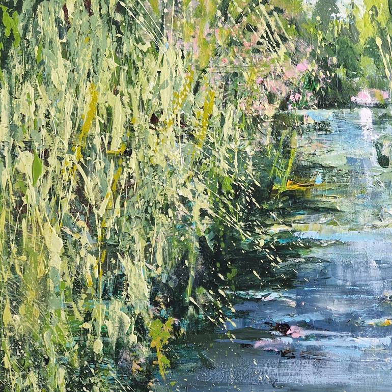 Original Expressionism Landscape Painting by Irina Laube