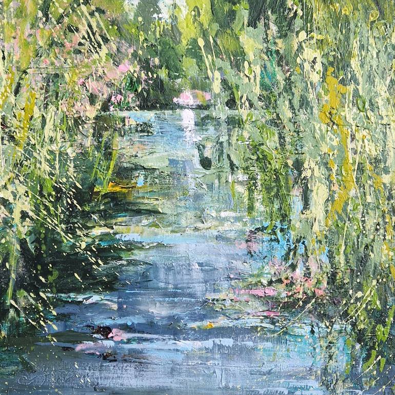 Original Expressionism Landscape Painting by Irina Laube