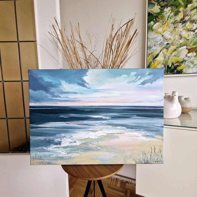 Original Impressionism Seascape Painting by Irina Laube