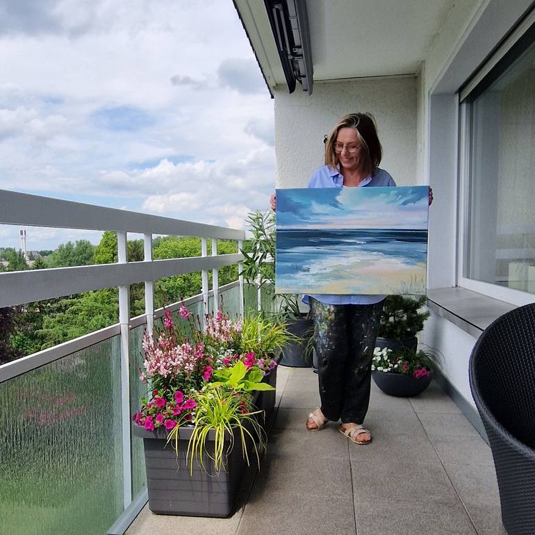Original Impressionism Seascape Painting by Irina Laube