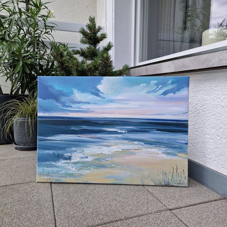 Original Impressionism Seascape Painting by Irina Laube