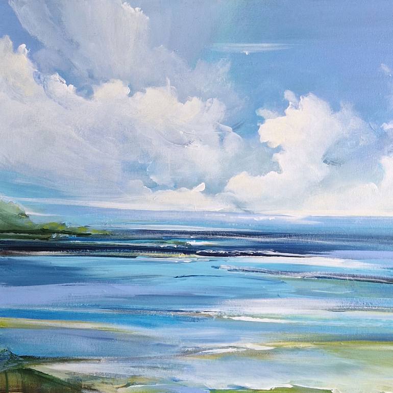 Original Abstract Expressionism Landscape Painting by Irina Laube