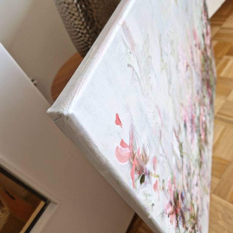 Original Abstract Expressionism Floral Painting by Irina Laube