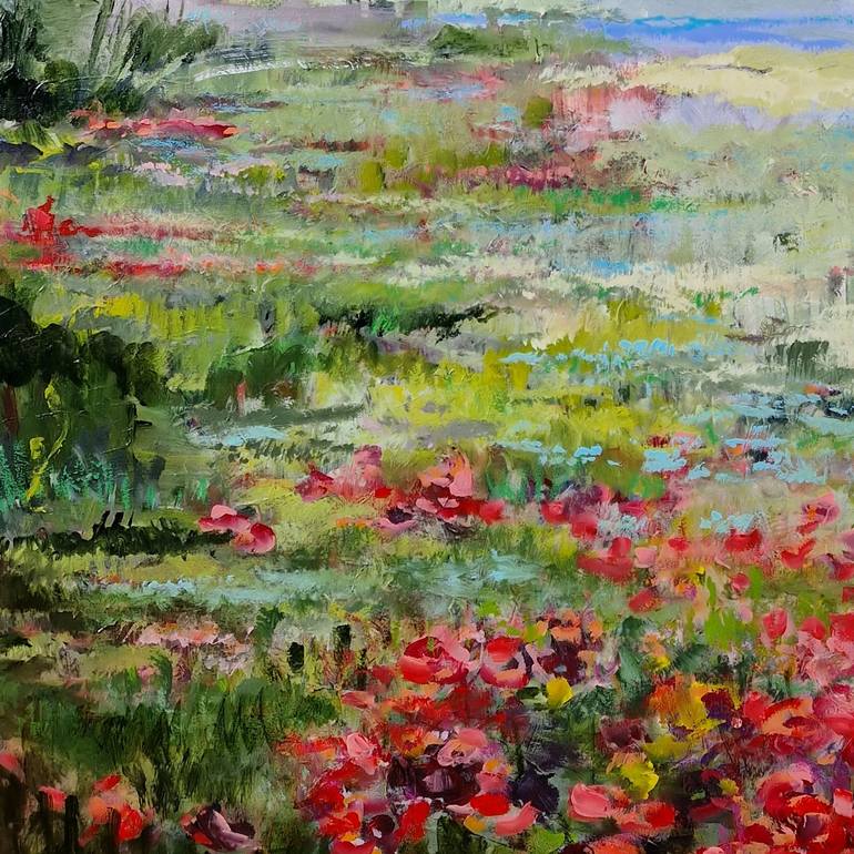 Original Impressionism Landscape Painting by Irina Laube