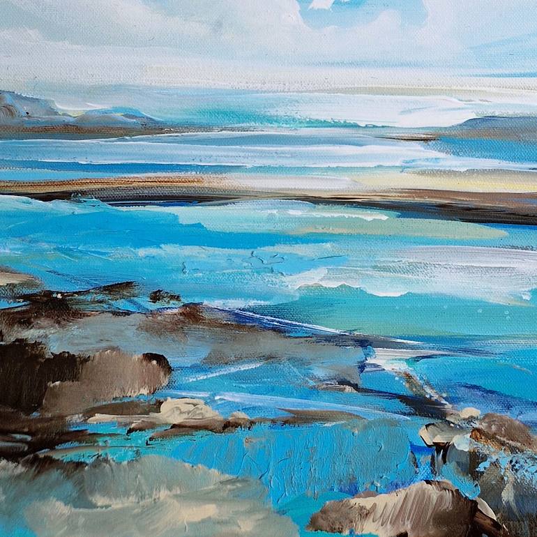 Original Abstract Expressionism Seascape Painting by Irina Laube