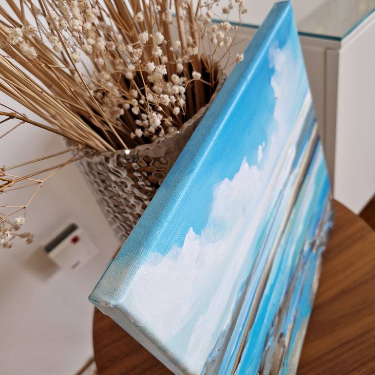 Original Abstract Expressionism Seascape Painting by Irina Laube