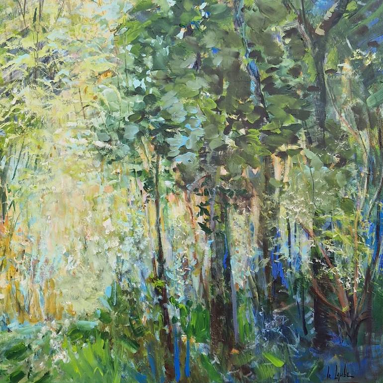 Original Expressionism Landscape Painting by Irina Laube