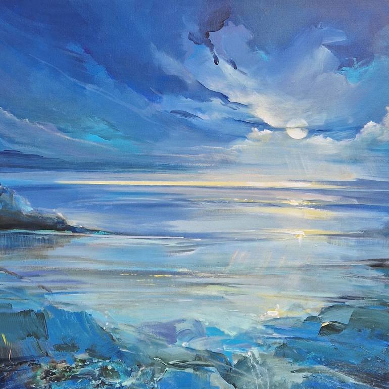 Original Abstract Expressionism Landscape Painting by Irina Laube