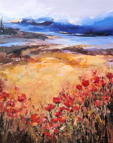 Original Abstract Expressionism Landscape Paintings by Irina Laube