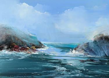 Original Impressionism Seascape Paintings by Irina Laube