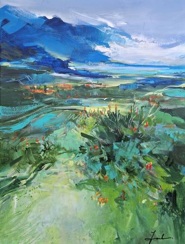 Original Abstract Expressionism Landscape Paintings by Irina Laube