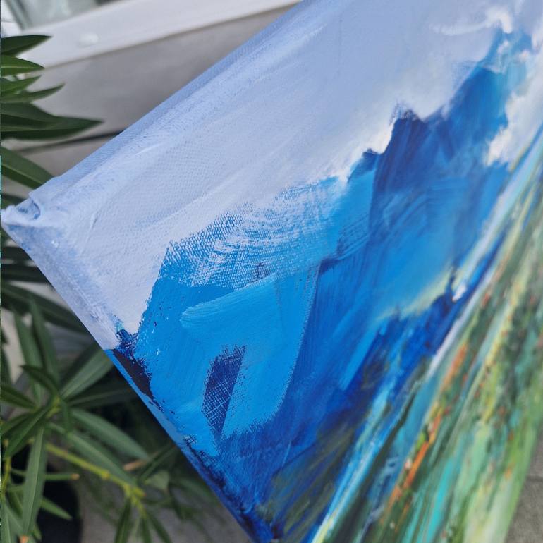 Original Abstract Expressionism Landscape Painting by Irina Laube