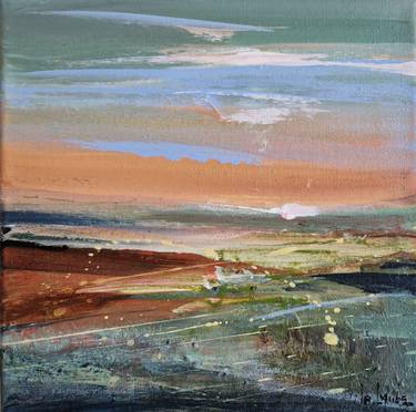Original Abstract Expressionism Landscape Painting by Irina Laube