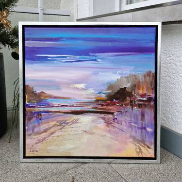Original Abstract Expressionism Landscape Painting by Irina Laube