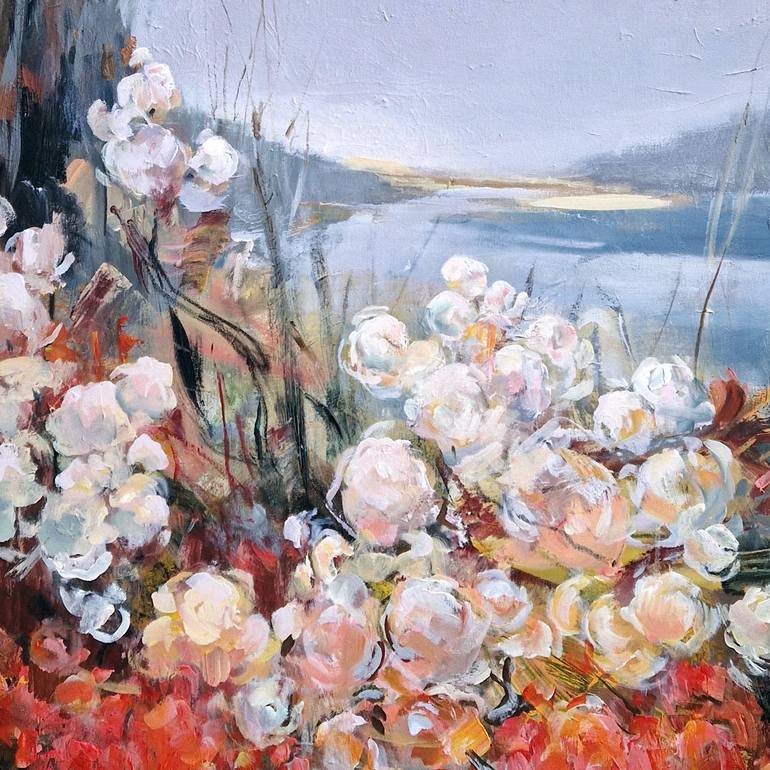 Original Impressionism Floral Painting by Irina Laube