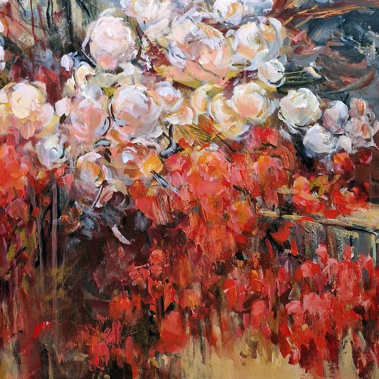 Original Impressionism Floral Painting by Irina Laube