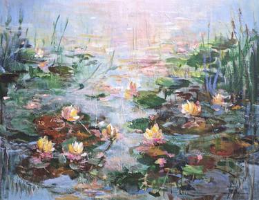 Original Abstract Expressionism Nature Painting by Irina Laube