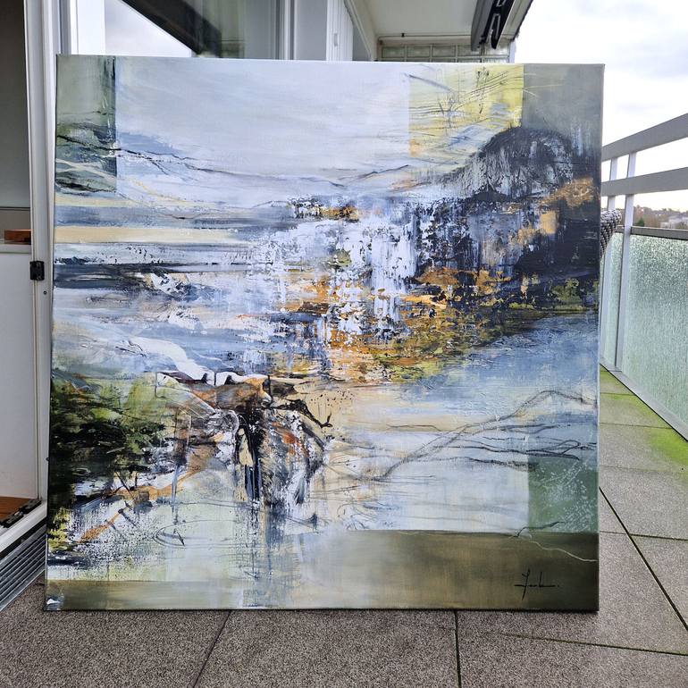 Original Abstract Expressionism Abstract Painting by Irina Laube