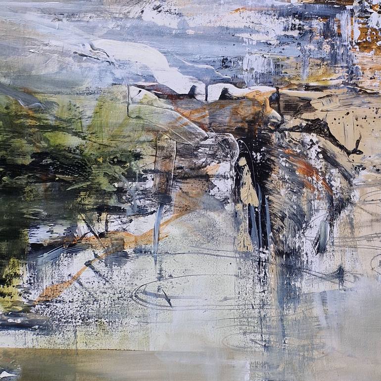 Original Abstract Expressionism Abstract Painting by Irina Laube