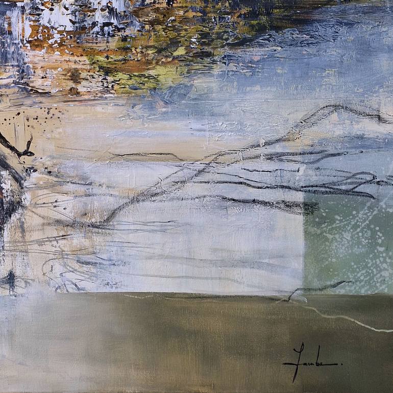 Original Abstract Expressionism Abstract Painting by Irina Laube