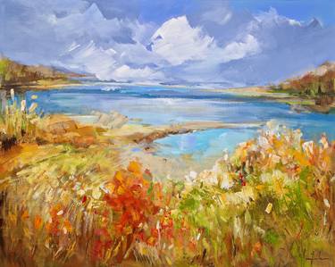Original Impressionism Landscape Painting by Irina Laube